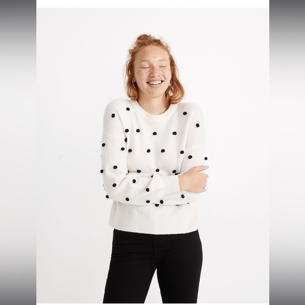 Madewell Brockton Bobble Sweater in Coziest Yarn Size‎ S